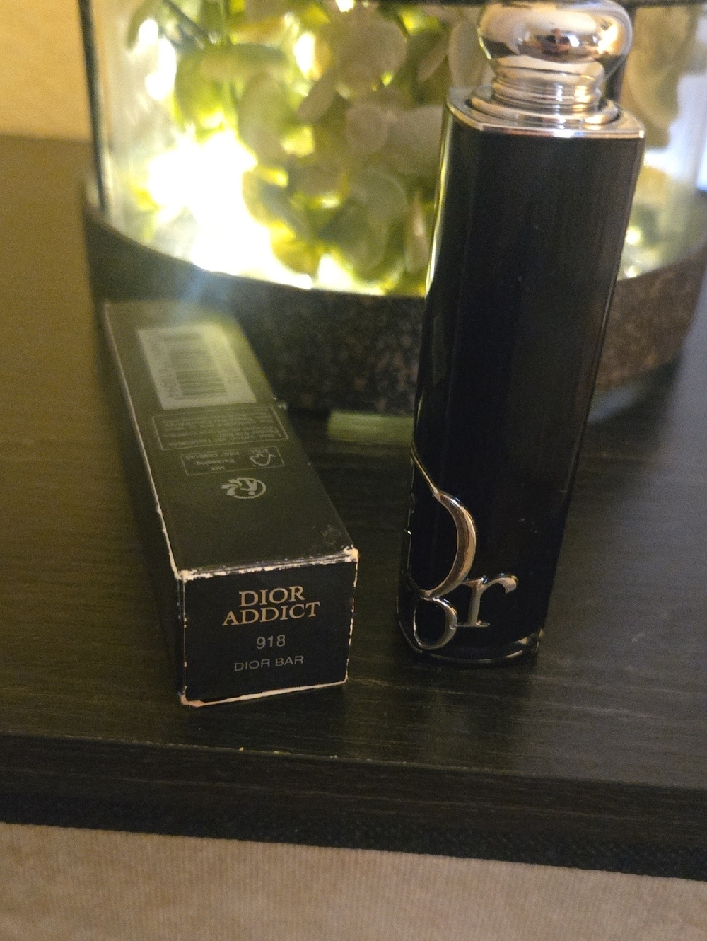 💄💋Dior Black Lipstick Tube with Silver Logo 918 DIOR BAR